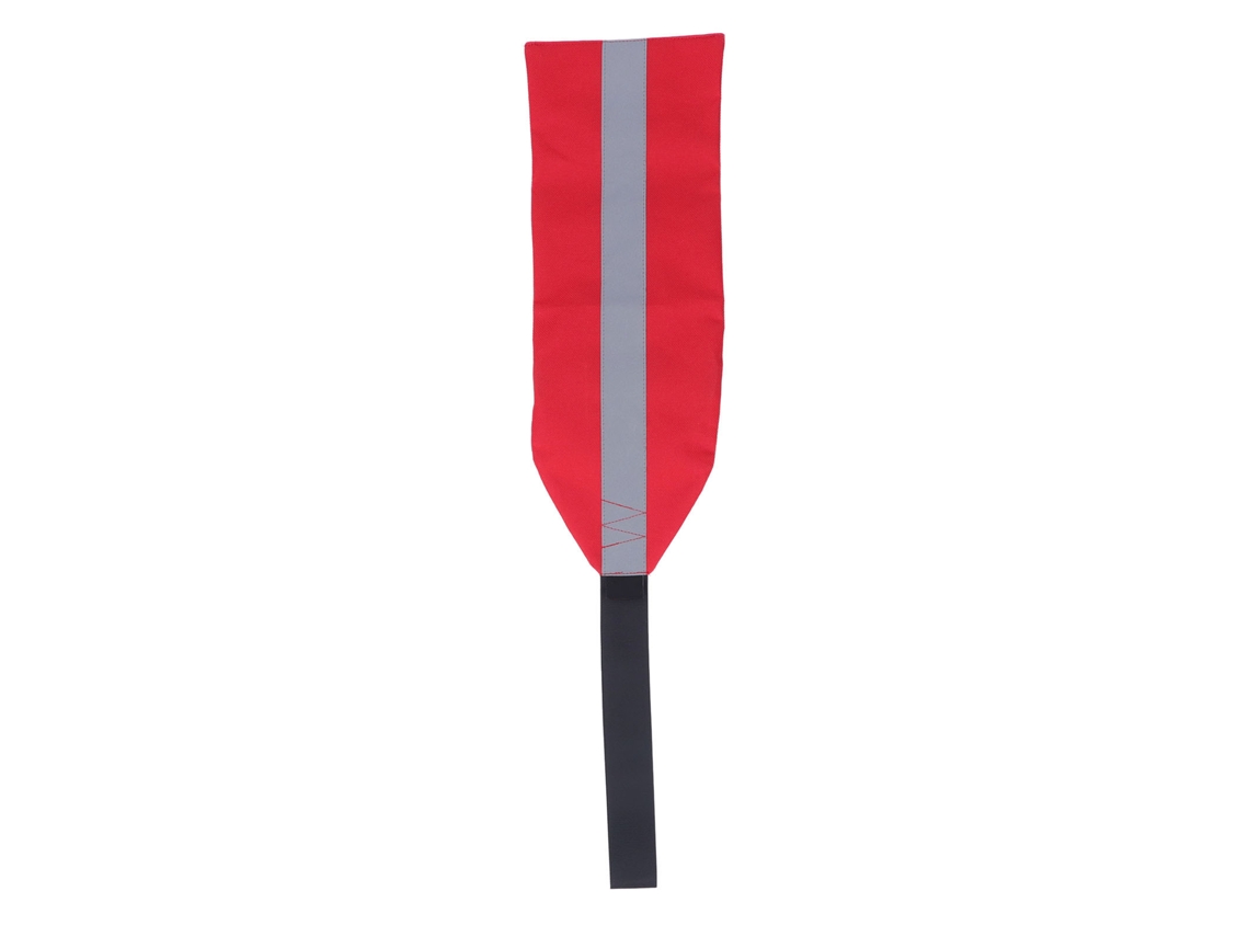 Bandera De Seguridad Para Kayak/canoa Con Tira Reflectante, Tela Oxford Roja, Para Bicicleta, Barco Y Remo.