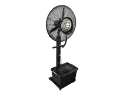 Ventilador nebulizador - HJM VIT990, Para Terrazas 30-50 m², Depósito de 40 L, Spray Regulable, 210 W, 3 velocidades, Negro