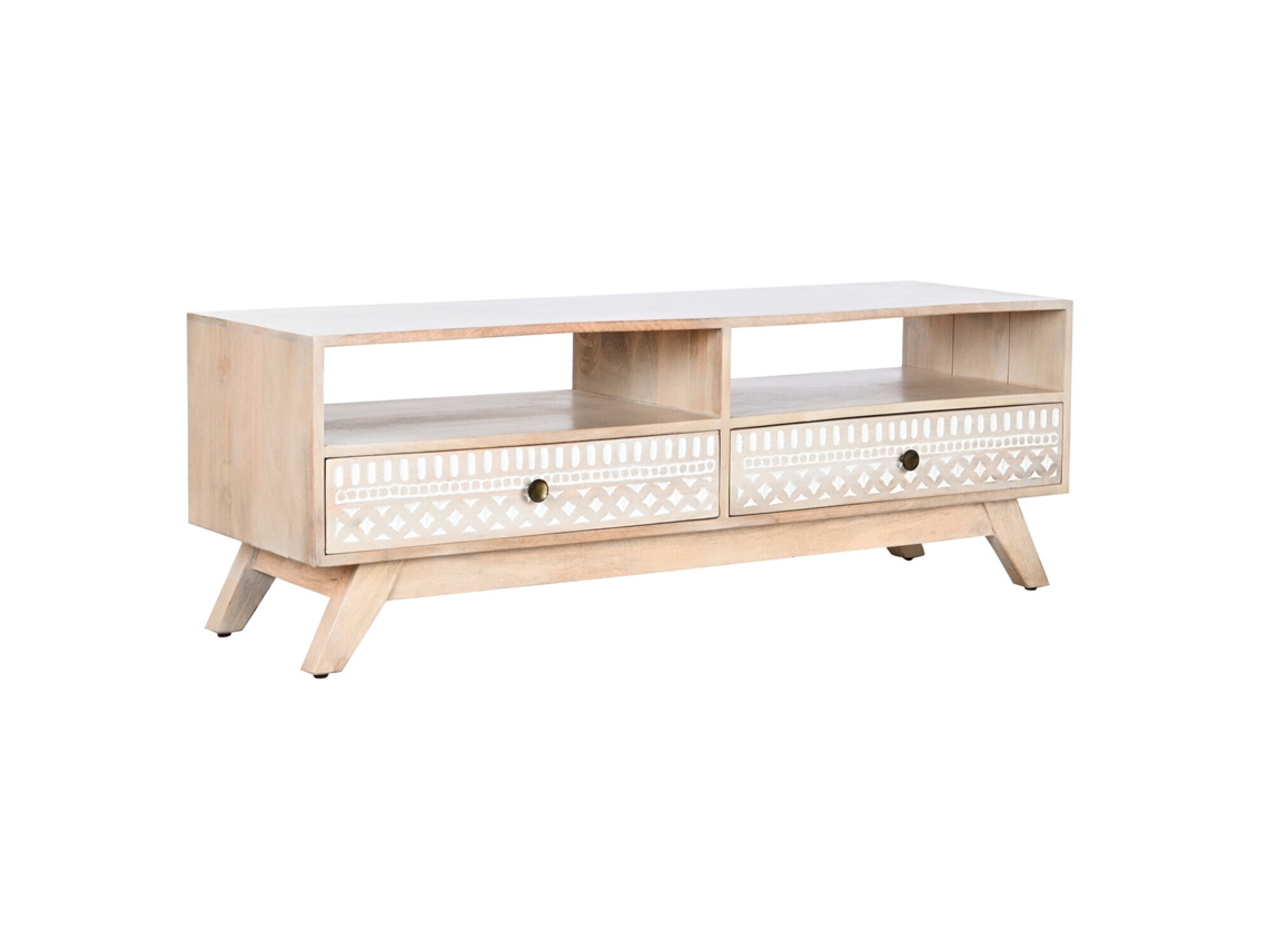 Mueble Tv Mango Cenefa Blanco 130x40x45cm