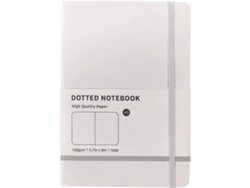 Cuaderno De Cuadrícula De Puntos Con Tapa Dura Encuadernado En Cuero