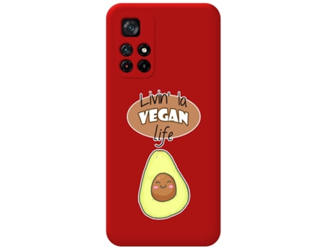 Carcasa Xiaomi POCO M4 Pro 5G TUMUNDOSMARTPHONE Silicona Líquida Dibujos Rojo