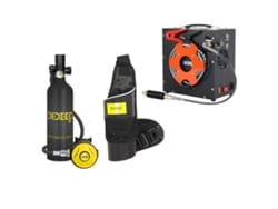 Cilindro De Oxigênio Portátil Dideep De 1 Litro Para Mergulho Autônomo Com Snorkel E Compressor De Ar Automático (opcional)