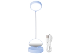 2026-luz Led Para Lectura Mini De Mesa Usb Recargable Luz Nocturna Para Estudiantes Azul