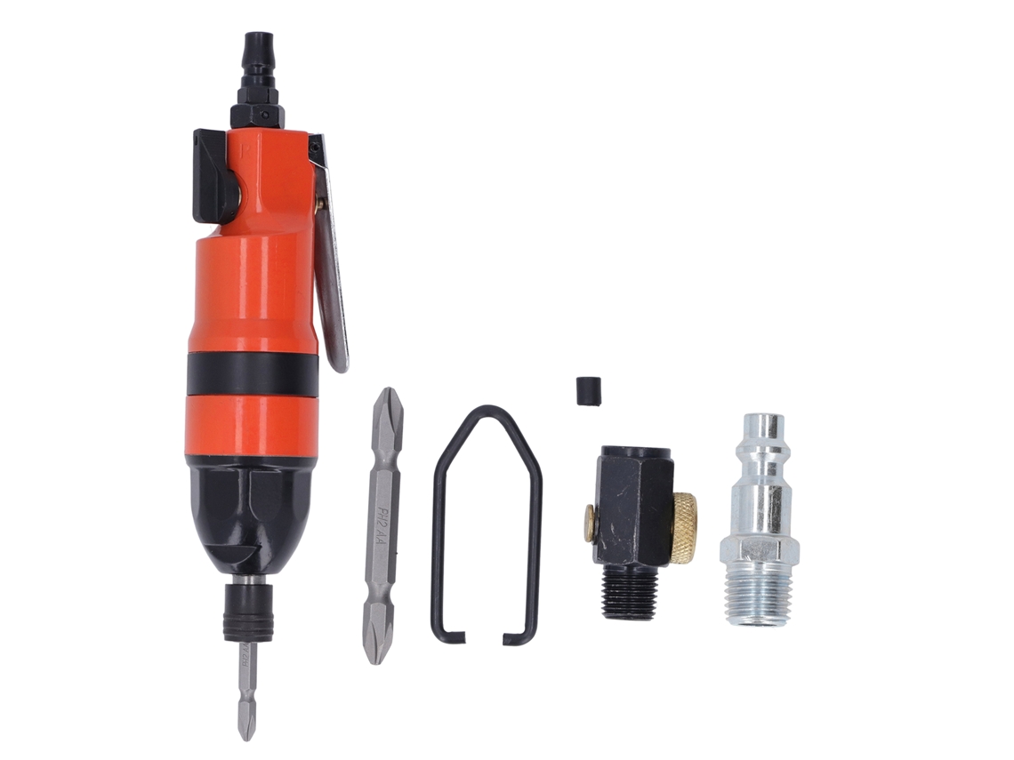 Llave Neumática De Punta Recta De Alto Torque De 1/4 Pulg., 8000 Rpm, Estilo Americano, Color Naranja.
