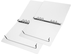 Carpeta organizadora con 2 unidades, banda elástica transparente para cuadernos escolares, duradera y práctica. Gokoco