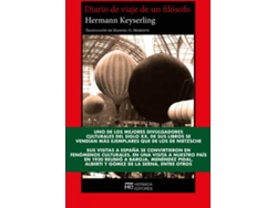 Libro Diario De Viaje De Un Filósofo de Keyserling Hermann (Español)