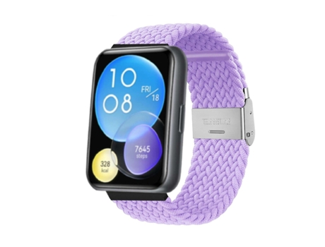 Correa Pulsera Trenzada Flexible para Huawei Watch Fit 2 Morado