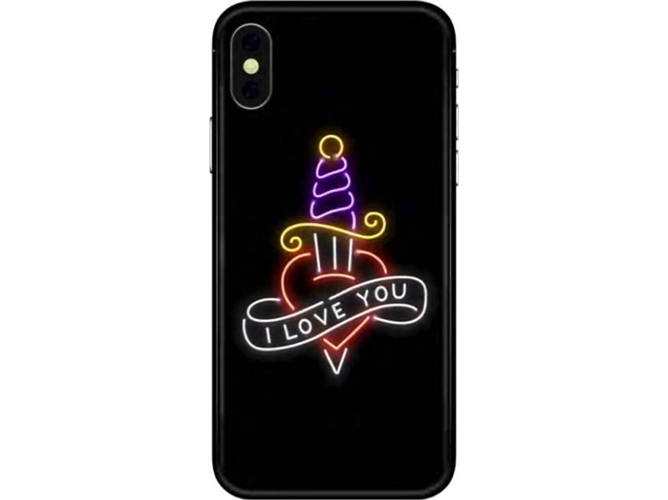Funda iPhone X, XS BENJAMINS Tattoo Negro