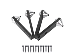2026dn 4 soportes antivibración de aluminio para altavoces de subwoofer con tornillos