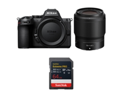 Nikon Z5 II + 50mm F/1.8 S + 1 tarjeta Sandisk Extreme Pro UHS II SDXC de 64 GB + libro electrónico “20 consejos para fotos impresionantes”