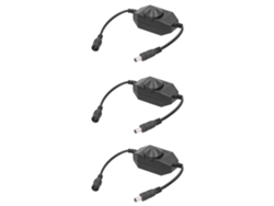 Adaptador De Interruptor Regulador De Intensidad Para Tira Led De 3 Piezas Con Botón Regulador De Brillo Manual Dc 12v-24v
