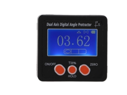Medidor De Ángulos Digital Con Doble Eje Y Base Magnética Para Carpintería, Construcción Y Albañilería.