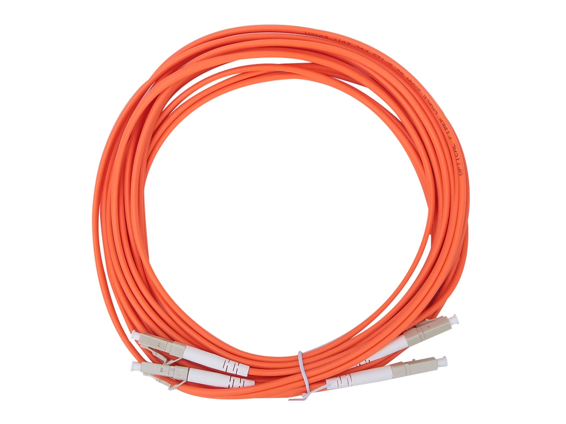 Cable De Conexión Óptica Multimodo Dúplex Lc-lc 62,5/125 De 5 Metros
