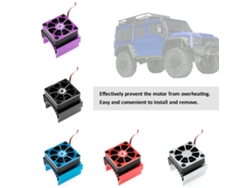 Radiador De Refrigeración Del Motor Para Coches Teledirigidos Traxxas Trx-4 Trx-6 G63 A Escala 1/10 - Rojo