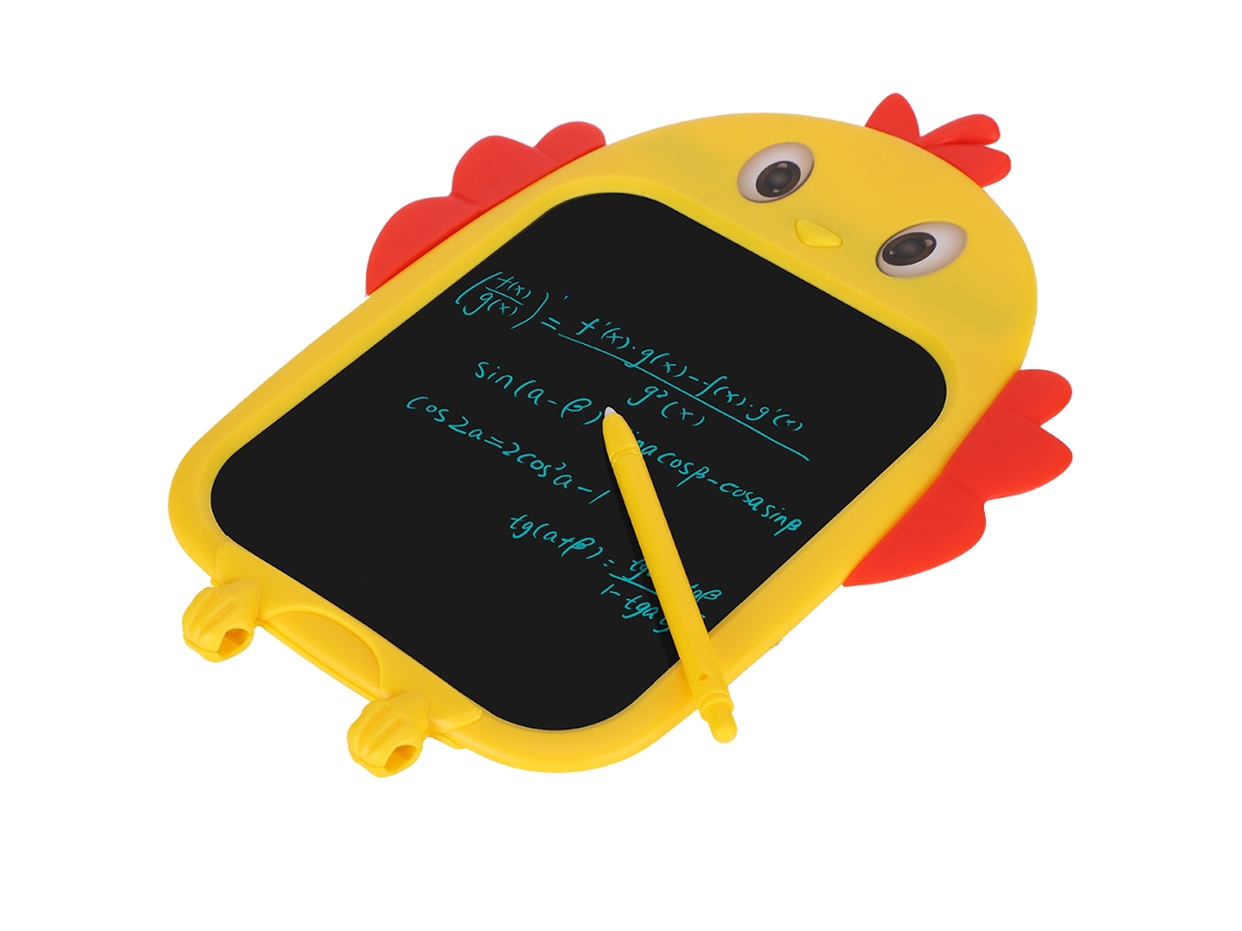 Pizarra Lcd Infantil Con Diseño De Pollo Animado Para Que Los Niños Garabateen Y Dibujen.