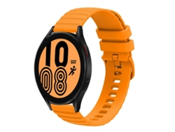 Correa de silicona sólida con diseño ondulado y punteado para Samsung Galaxy Watch4 (40 mm/44 mm, 20 mm).