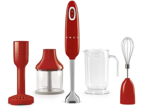 Batidora de Mano + Accesorios SMEG Anni 50 HBF22RDEU (700 W - Rojo)
