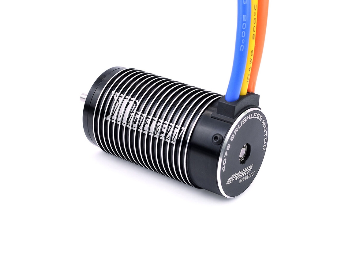 Motor sin escobillas Surpass Hobby Rocket 4076 de 1700 kV/2000 kV/2250 kV para modelos de coches RC a escala 1/8