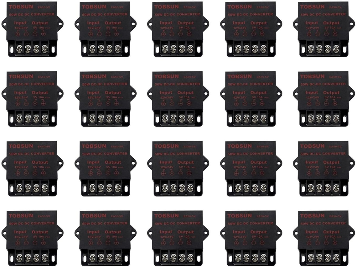 20 Convertidores De Pantalla Led Publicitaria Para Automóviles De 24 V/12 V A 5 V, 10 A, 50 W