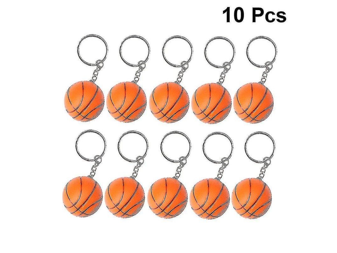 2026-10 Llaveros Mini Baloncesto Creativos Para Jugadores Deportistas Niños Compañeros De Equipo Naranja