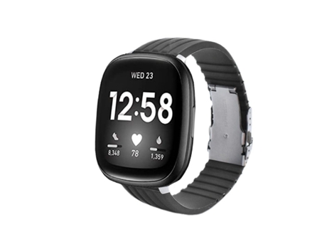 Correa Silicona Líquida para Fitbit by Google Versa 2 Gris