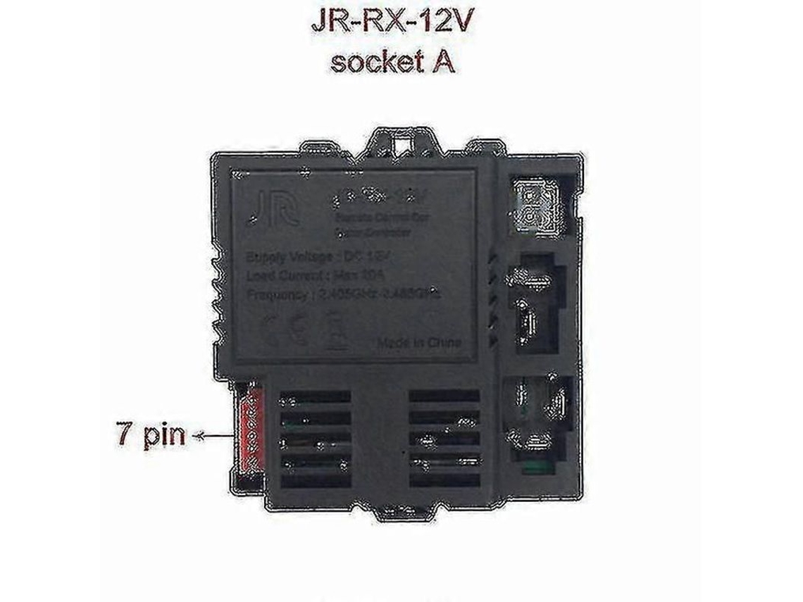 Receptor De Control Remoto Bluetooth Jr-rx-12v Para Coches Eléctricos Infantiles Con Arranque Suave, Compatible Con Jr1958rx/1858rx/1738rx.