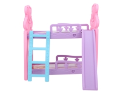 Miniatura De Cama De Muñecas De 2 Pisos, Accesorio Para Casa De Juguetes Para Niños L