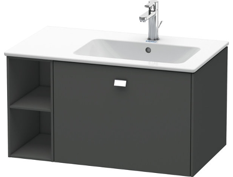 Neceser de pared DURAVIT Brioso 82,0 x 47,9 cm 1 extraíble estantería lateral lavabo a la derecha para lavabo ME by Starck 234683