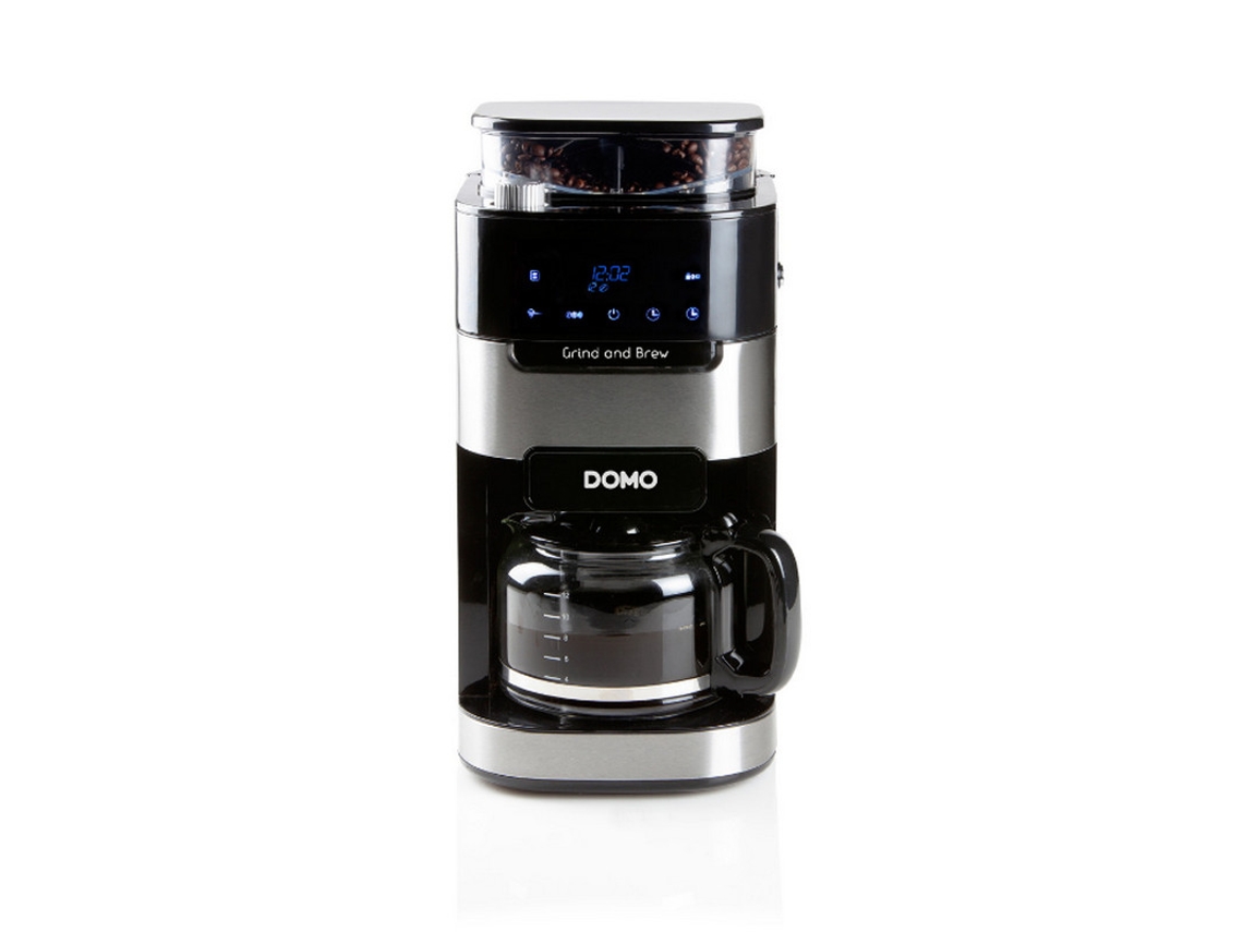 Cafetera de Filtro DOMO Programable 12 Tazas 900W Negra Do721K