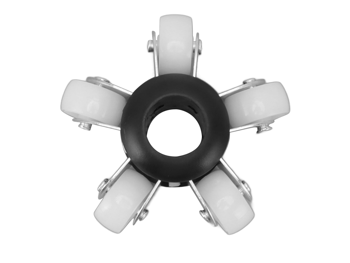 Ruedas Guía Protectoras De 90 Mm Para Cámara De Inspección, Tubos De 23 Mm, Abs Duradero Y Acero Inoxidable.