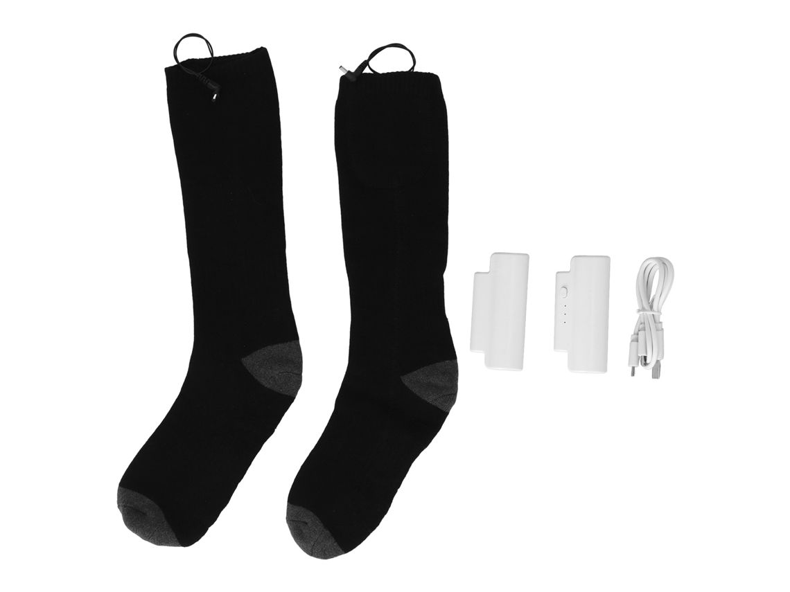 2026-medias Eléctricas Calientes Recargables 3 Niveles Control Temperatura 2200mah Para Caza Esquí Gris Negro Unisex