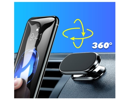 Soporte Teléfono Automóvil Universal Rotación Compatible Todos Los para Apple, Samsung CHRONUS Negro
