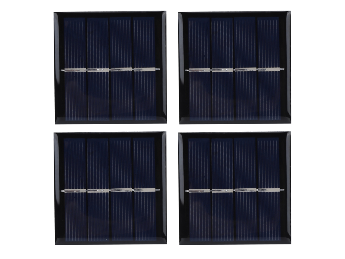 4 Paneles Solares De 0,45 W, 2 V, 58 X 58 Mm, De Polisilicio, Accesorios Para Cargadores Solares De Energía Solar.
