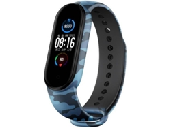 Correa Xiaomi Mi Band 6 / Mi Band 6 LMOBILE Camuflaje (Azul)