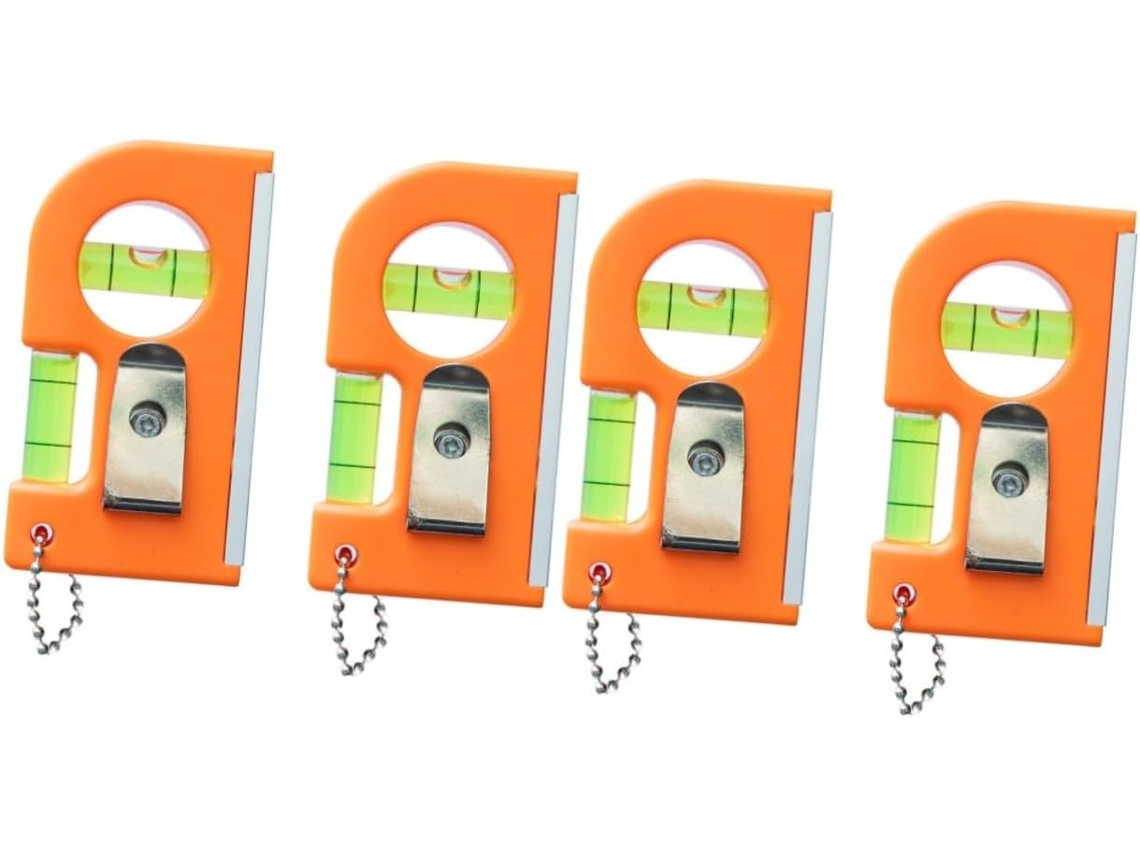Conjunto De 4 Ferramentas Portáteis De Nivelamento Magnético Com Bolhas Para Instalação.