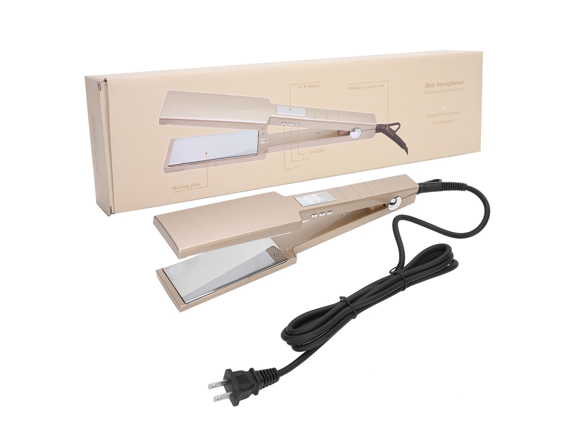 Plancha De Pelo Profesional De Calentamiento Rápido Con Temperatura Ajustable Herramienta De Peinado 110‑240v Plug Us