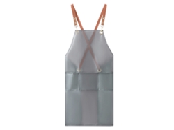 JILLIOPER Delantal Unisex Transparente de TPU Impermeable, para Lavado de Platos, Cocina, Cocina, Aproximadamente 70x68 cm