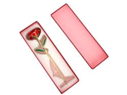 Rosa artificial pintada, flor eterna, regalo romántico