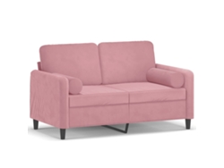 Maison Exclusive - Sofá De 2 Plazas Con Cojines Terciopelo Rosa 120 Cm