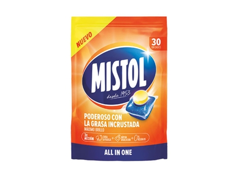 Pastillas para Lavavajillas MISTOL (30 unidades)