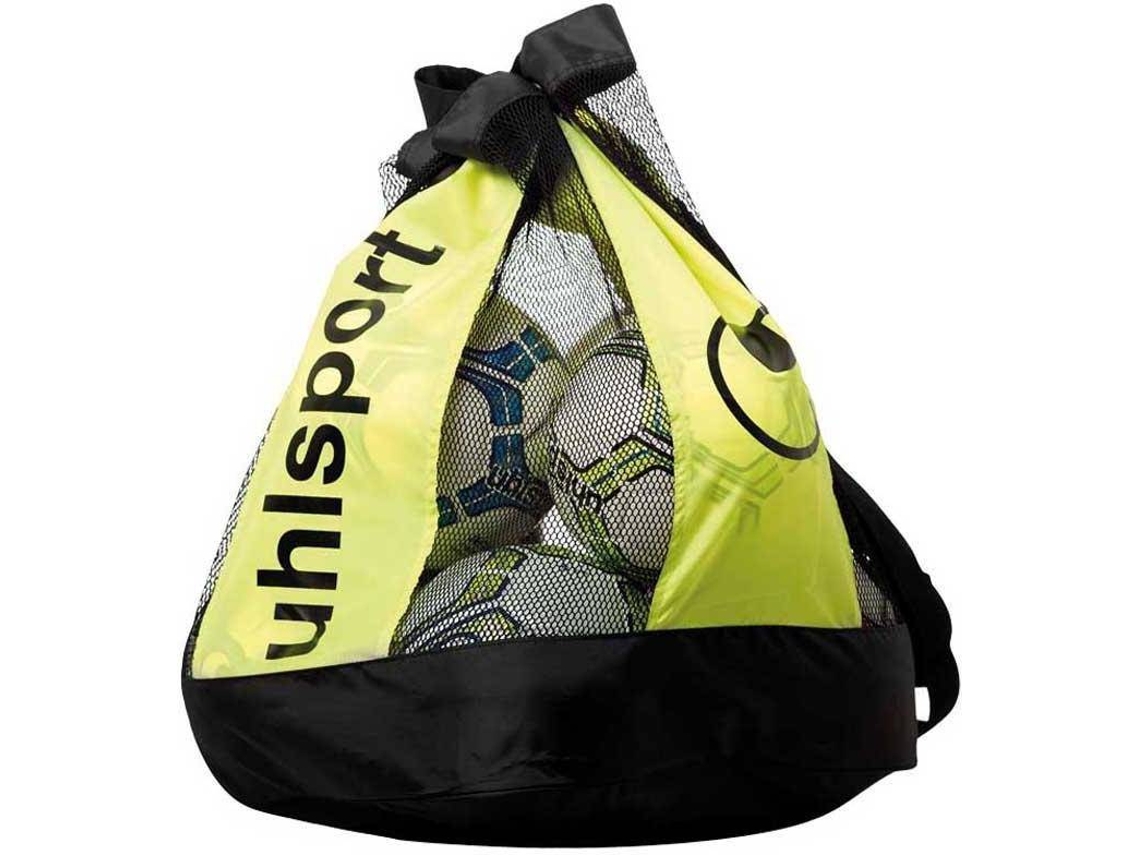 Bolsa de Pelota UHLSPORT  Logo (Amarillo - Hasta 16 Bolas)