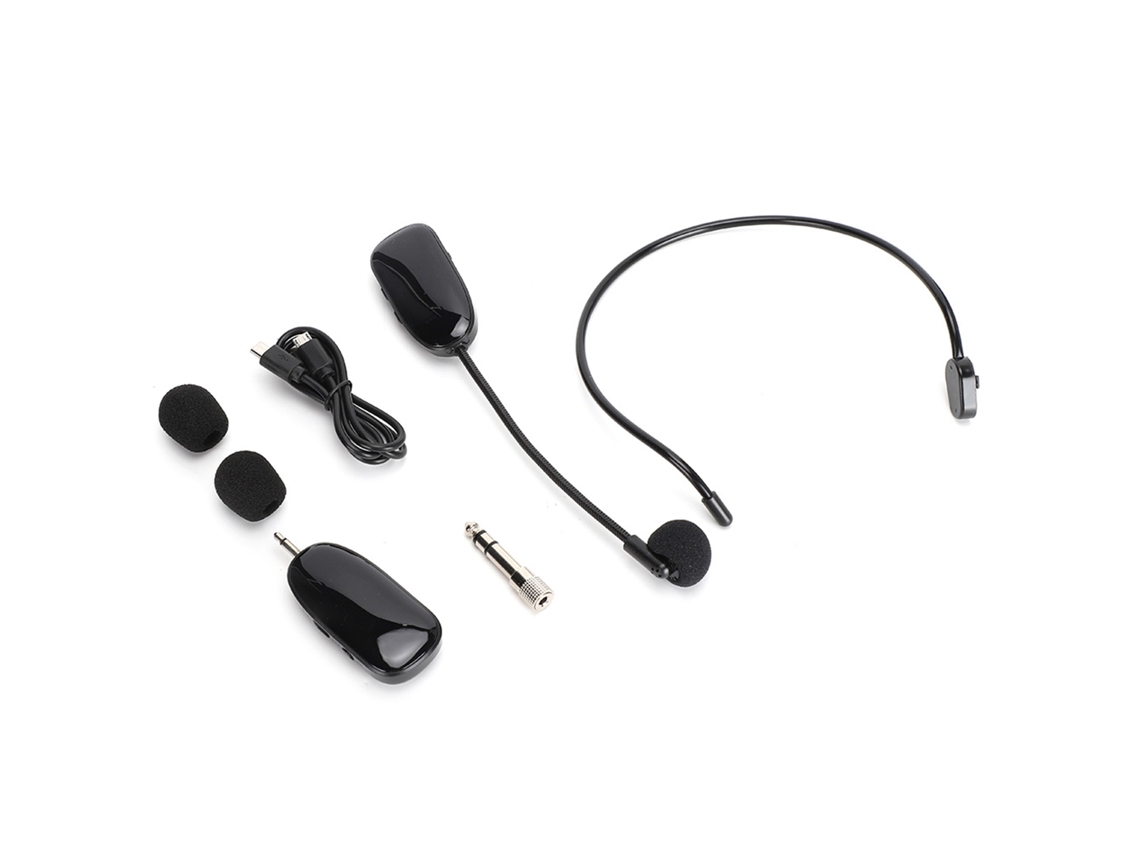 Micrófono Inalámbrico Uhf Profesional Para Amplificador De Voz Y Ordenador Con Soporte Para Auriculares.