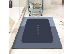 Alfombra de Baño LUUCOZK Antideslizantes Absorbentes Decoración Baño Secado Poliéster Azul (60x90cm)