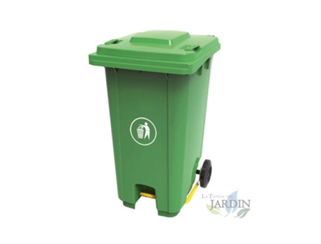 Cubo De Basura 120 Litros Verde 56X48X93 Cm SUINGA