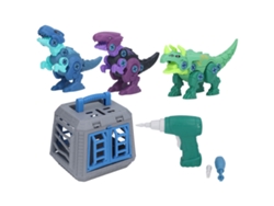 -juguete De Dinosaurio Desmontable Construcción Educativa Con Taladro Eléctrico Para Niños