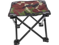 Taburete Plegable De Camuflaje Stobaza, Acero Portátil Compacta Ideal Para
