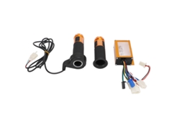 Controlador De Motor Con Acelerador Para Bicicleta Eléctrica De 24 V Y 250 W, Aluminio Dorado.