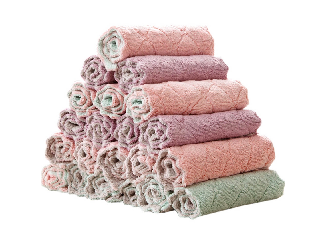 Paños De Cocina De Terciopelo Coral Ultraabsorbentes, De Secado Rápido, Antiadherentes, Lavables Con Aceite, Multiusos Para Cocina Y Baño (paquete De