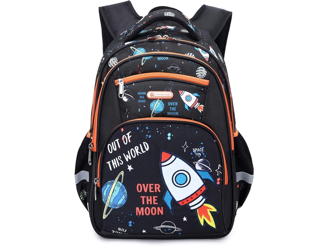 Mochila Escolar Para Ensino Fundamental E Jardim De Infancia, Mini Mochila, Grande Capacidade De 15,6 Polegadas, Para Livros, Cor Preta
