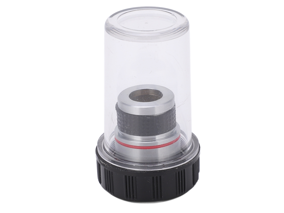 Lente Objetivo Acromática Para Microscopio Biológico, 20 Mm, 4x/0,10, Alambre Metálico Transparente